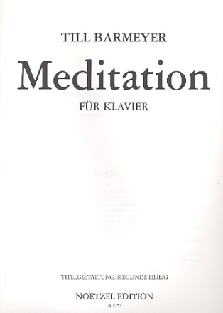 Meditation fr Klavier