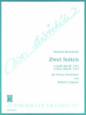 2 SUITEN FUER GITARRE, E-MOLL (BUXW 236) UND G-DUR (BUXW 240) LEGNANI, ROBERTO, ED.