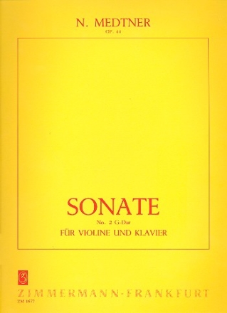 Sonate G-Dur Nr.2 op.44 fr Violine und Klavier