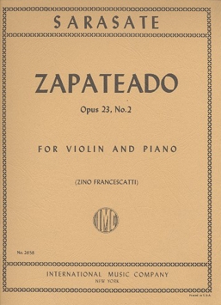 Zapateado op.23,2 for violin and piano