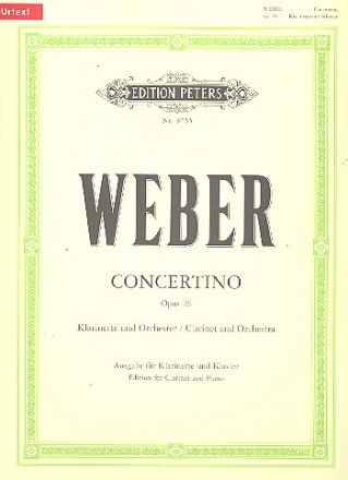 Concertino op.26 fr Klarinette und Orchester fr Klarinette und Klavier