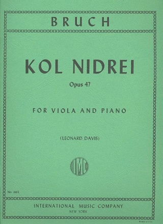 Kol nidrei op.47 for viola and piano