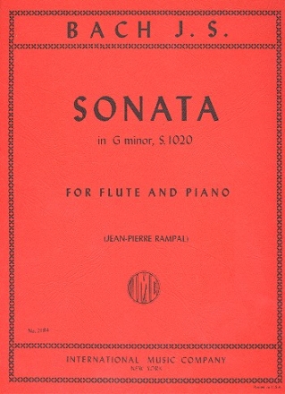 Sonata g minor BWV1020 for flute and piano