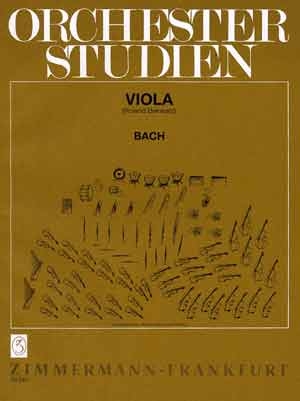 Orchesterstudien fr Viola Bach (auer Kantaten)