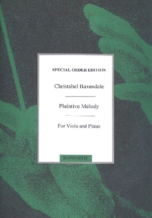 Plaintive Melody for viola and piano