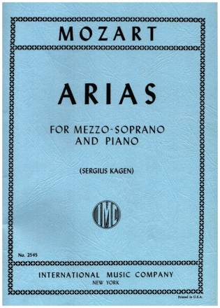 Arias for mezzo-soprano and piano