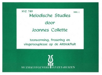 Melodic Studies vol.2 toonvorming, fraserung en vingersouplesse voor altblokfluit