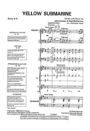 YELLOW SUBMARINE FOR VARIED ENSEMBLES, SCORE AND PARTS V E R G R I F F E N  5/01 CB