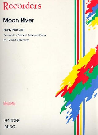 Moon River for 9 recorders (SSSAAATTT) score and parts