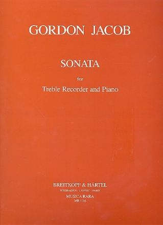 Sonata for treble recorder and piano