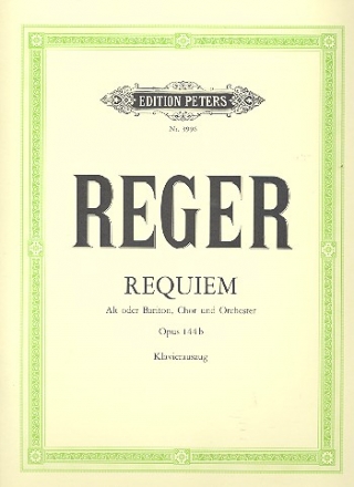 Requiem op.144b fr Alt (Bariton), Chor und Orchester Klavierauszug