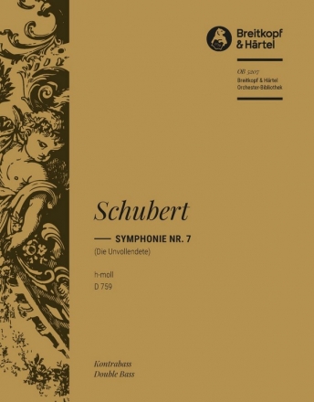 Sinfonie h-Moll D759 fr Orchester Kontrabass