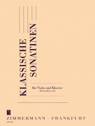 Klassische Sonatinen fr Viola und Klavier