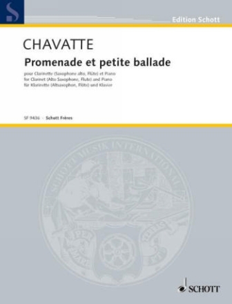 PROMENADE ET PETITE BALLADE FUER KLARINETTE B ( ODER ALT SAX, ODER FLOETE ) UND KLAVIER