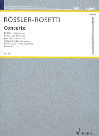 Konzert G-Dur fr Flte und Orchester fr Flte und Klavier