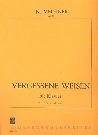 Danza col canto op.40,1 fr Klavier Vergessene Weisen op.40