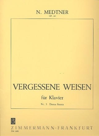 Vergessene Weisen fr Klavier Danza fiorata op.40,3