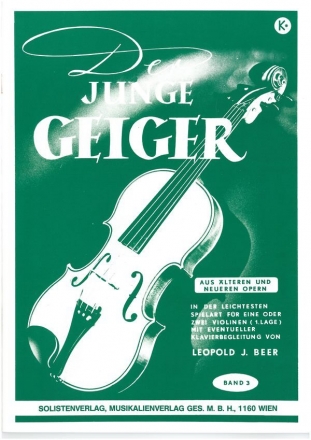 Der junge Geiger Band 3 fr Violine 1 (und Violine 2)