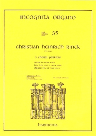 3 Choralpartiten fr Orgel