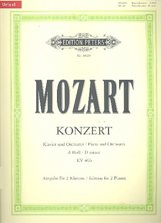 Konzert Nr.20 d-Moll KV466  fr Klavier und Orchester fr 2 Klaviere