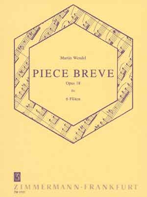 Pice brve op.18 fr 6 Flten