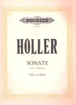 Sonate FIS-Moll op.37 fr Violine und Klavier