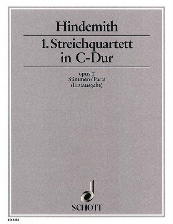 1. Streichquartett C-Dur op. 2 fr Streichquartett Stimmensatz