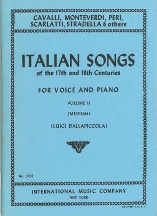 Italian Songs vol.2 for medium voice and piano (it/en) SONGS OF THE 17TH AND 18TH CENTURY