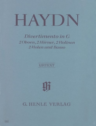 Divertimento G-Dur Hob.II:9 fr 2 Oboen, 2 Hrner, 2 Violinen, 2 Violen und Bc Partitur und Stimmen