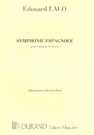 Symphonie espagnole op.21 pour violon et piano /LALO