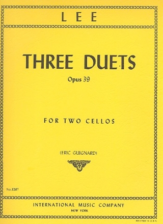 3 Duets op.39 for 2 cellos