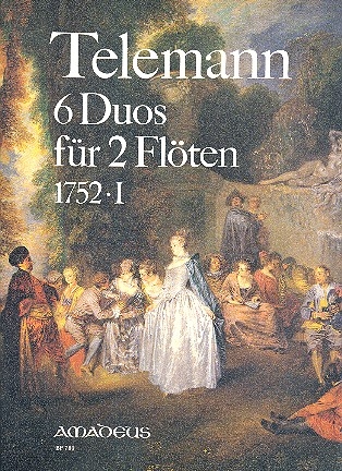 6 Duos TWV 40:130-135 (Band 1) fr 2 Flten Spielpartitur