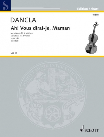 Ah! Vous dirai-je, Maman op. 161 fr 4 Violinen Stimmensatz