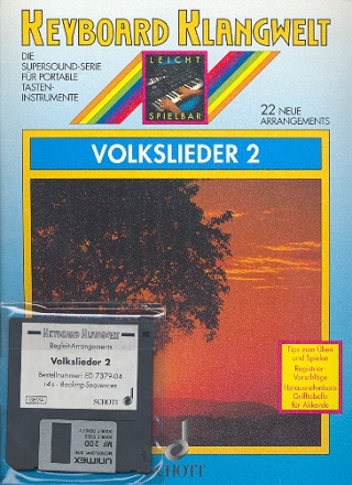 Volkslieder Band 2 (mit Diskette) fr Keyboard