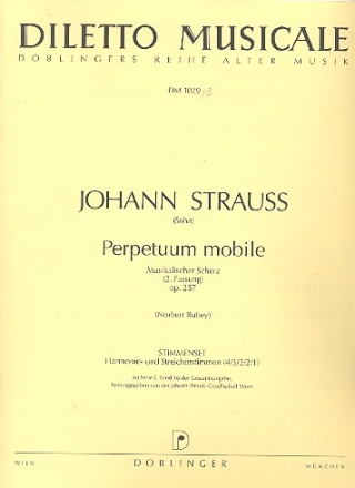 Perpetuum mobile 2.Fassung op.257 fr Orchester Stimmenset (Harmonie und 4-3-2-2-1)