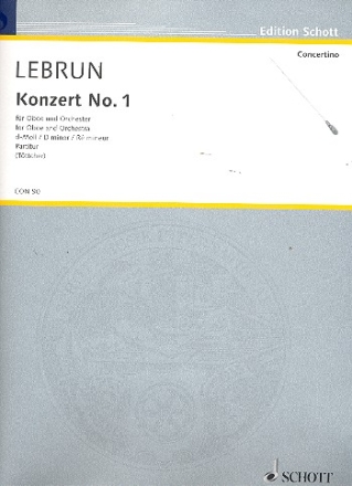 Konzert d-Moll Nr.1 fr Oboe und Orchester Partitur