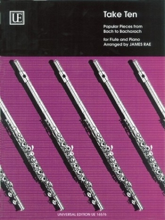 Take ten Popular pieces from Bach to Bacharach for flute and piano