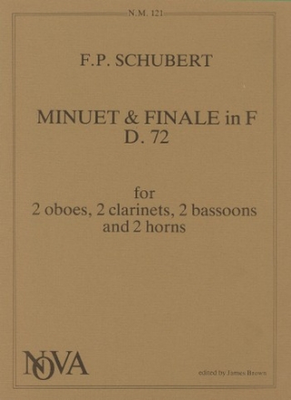 MINUET AND FINALE F MAJOR D72 FOR 2 OB/2CL/2BASSOONS AND 2 HORNS PARTS