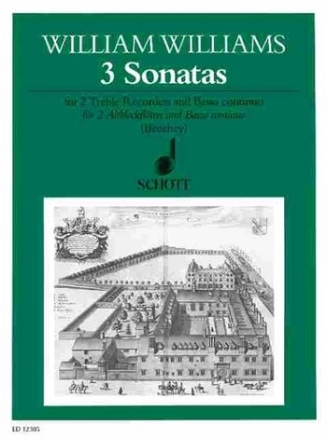 3 Sonatas for 2 treble recorders and bc