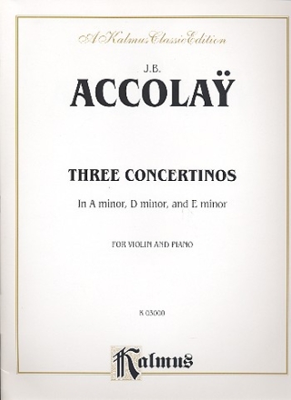 3 concertinos for violin and piano