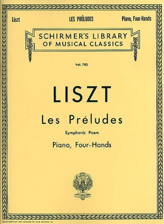 Les preludes for piano 4 hands