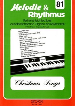 Christmas Songs: fr E-Orgel / Keyboard