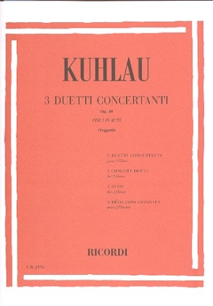 3 duetti concertanti op.10 per 2 flauti