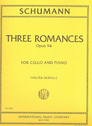 3 Romances op.94 for cello and piano