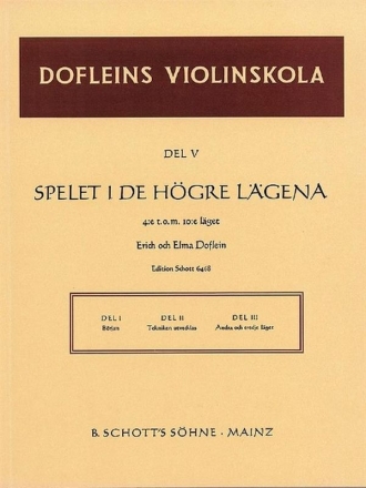 Dofleins Violinskola Band 5 fr Violine