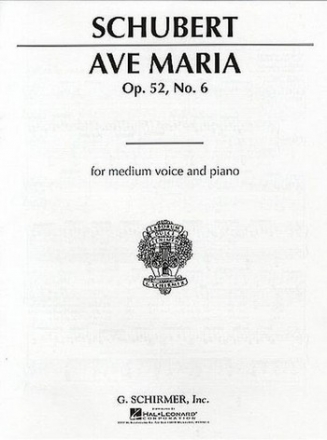 Ave Maria fr mittlere Stimme und Klavier (dt/en/la)