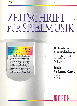 Hollndische Weihnachtslieder fr 4 Blockflten (SATB)