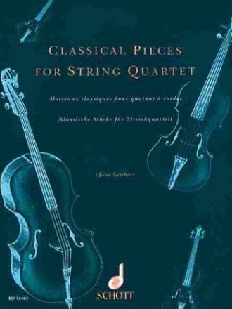 Classical pieces for string quartet Stimmen