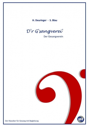 D'r Gesangverei' Couplet fr Gesang und Klavier