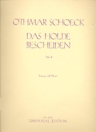 Das holde Bescheiden op.62 Band 2 fr Gesang und Klavier